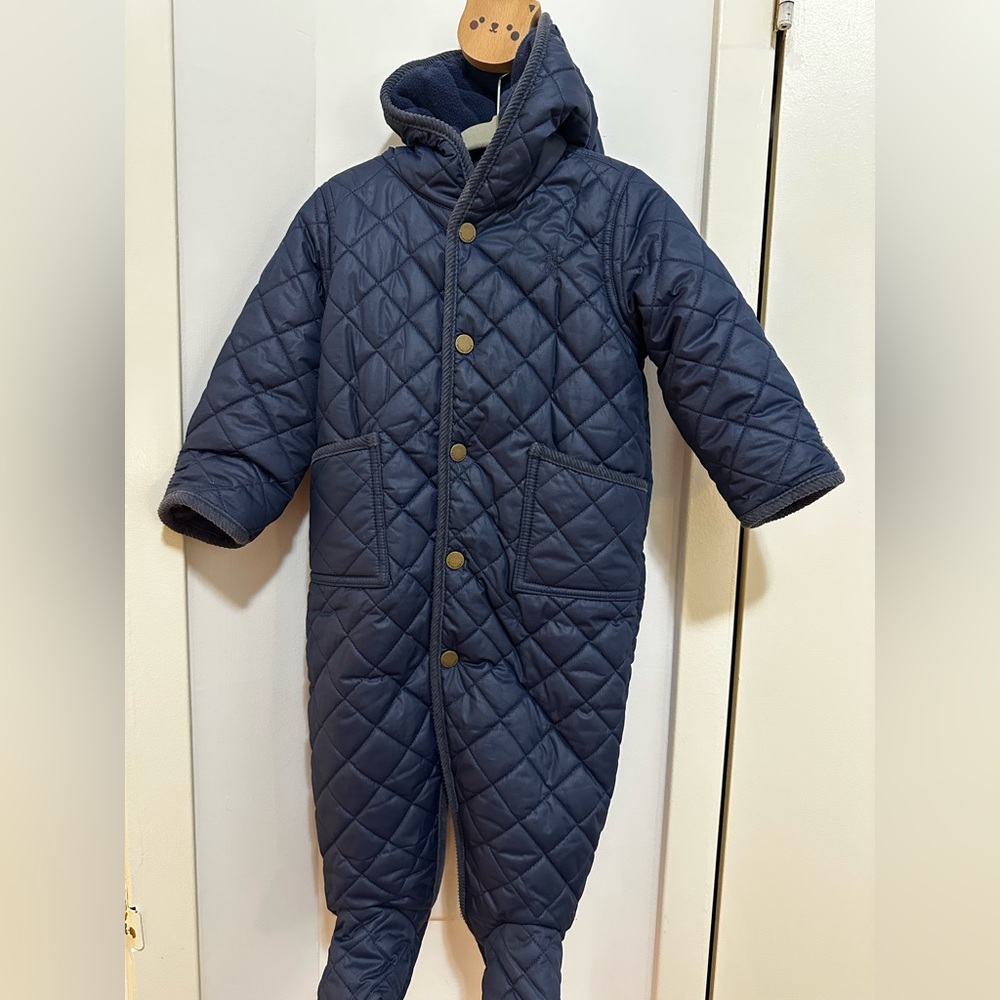Ralph Lauren Navy Quilted Outerwear